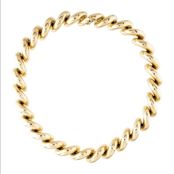 HEAVY ✨ 14K Solid Yellow Gold San Marco Necklace - Picture 1 of 8